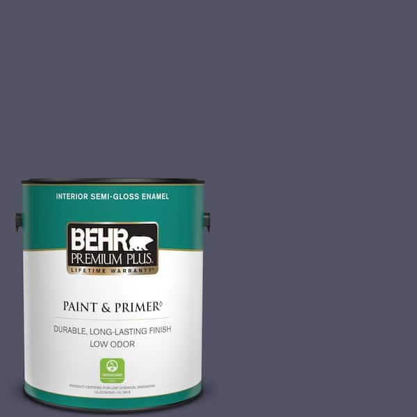 BEHR PREMIUM PLUS 1 gal. #620F-7 Maharaja Semi-Gloss Enamel Low Odor Interior Paint & Primer