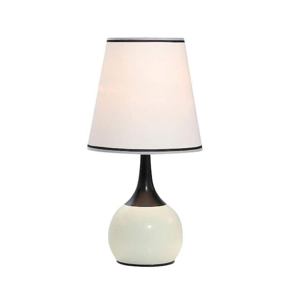 ORE International 23 in. Ivory High Modern Touch Lamp