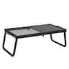 SKYSHALO Folding Campfire Grill, Heavy Duty Steel Mesh Grate, 22.4 in. Portable Camping Grates Over Fire Pit, Cooking Equipment ZDYYKJZDG2412HEIHV0-250311