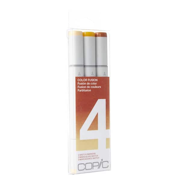 COPIC Sketch Marker Fusion Set, 4, (3-Colors)