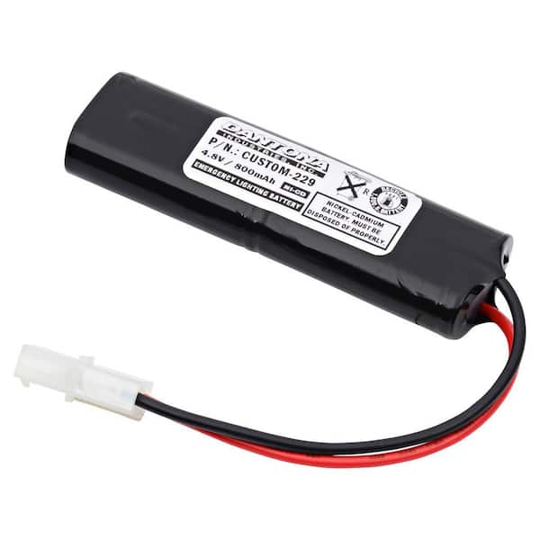 Dantona 4.8-Volt 800 mAh Ni-Cd battery for Mule - 756462 Emergency Lighting