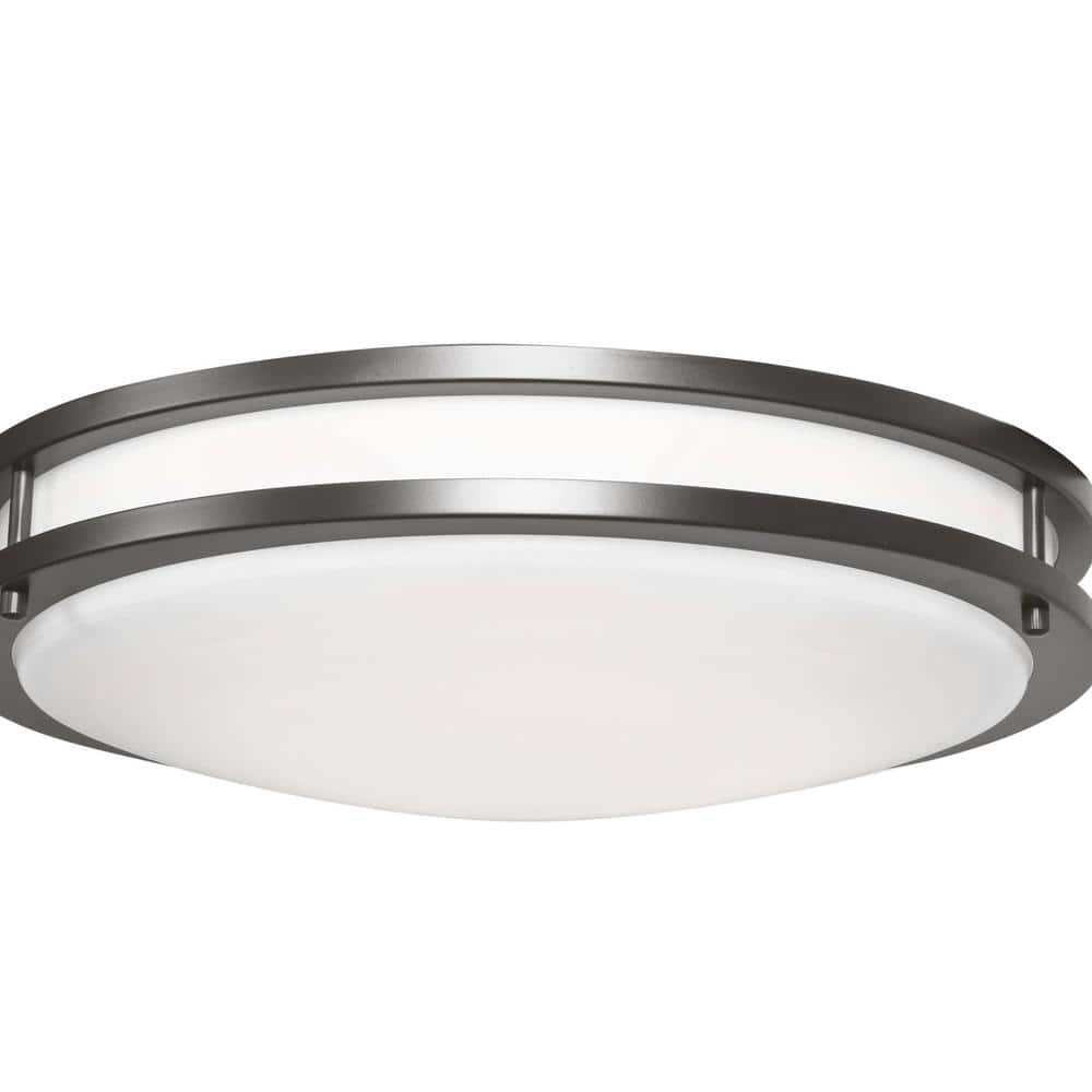 Solero II Bronze 20" Contemporary LED Flush Mount Light