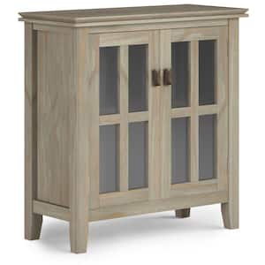 Artisan Solid Wood 30 in. Wide Contemporary Low Storage Cabinet in Distressed Grey