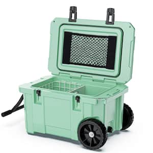 Gilati Light Green 55 qt. Portable Chest Cooler, Leak-Proof