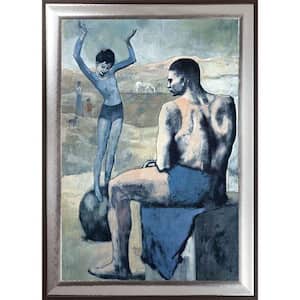Girl on the ball by Pablo Picasso Magnesium Framed People Oil Painting Art Print 29.25 in. x 41.25 in.