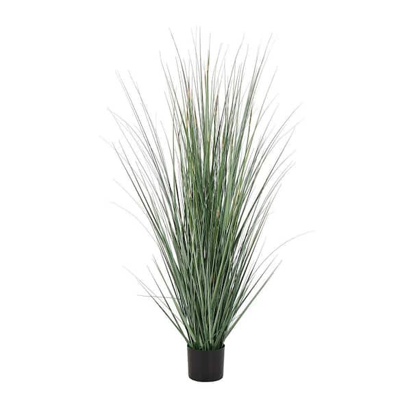 61 in. H Tall Onion Grass Artificial Plant with Black Plastic Pot