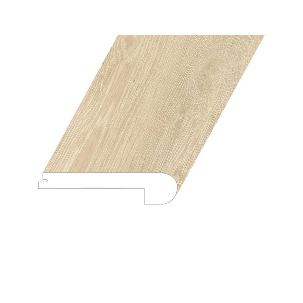 Lineage Calypso Tan 1 in. Thick x 4.5 in. W x 94.5 in. L Embossed Wood Look Waterproof Laminate Stairnose Molding price history on PriceWatchPro