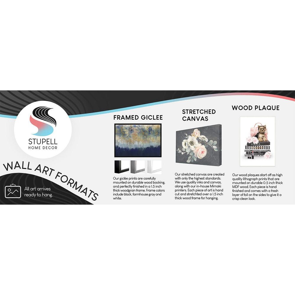 Black Framed Abstract Landscape Canvas Print, 30 x 13