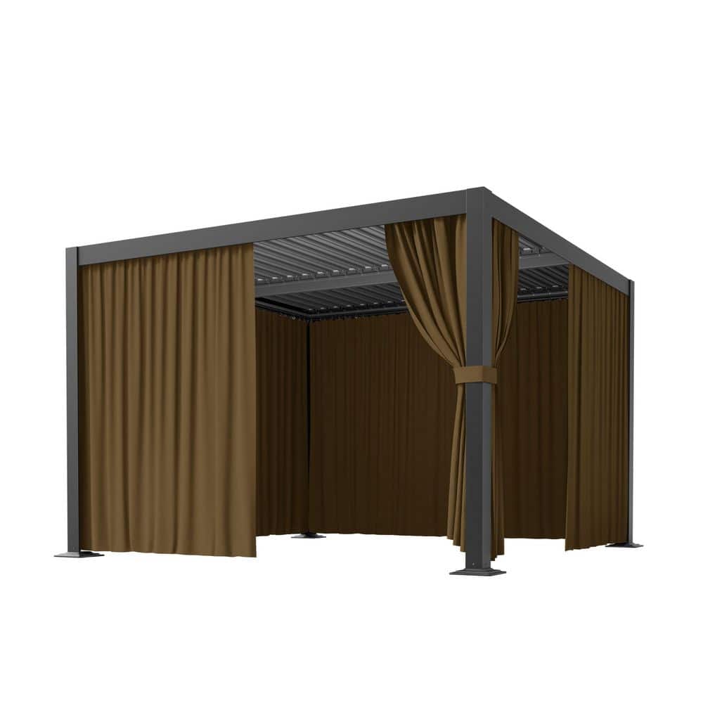 WNP 10 ft. x 10 ft. Universal Outdoor Privacy Curtains, Gazebo