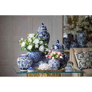 Aline Gloss Blue and White Vase