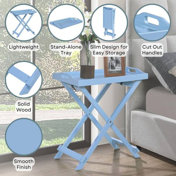 Convenience Concepts Designs2Go 22 in. Blue Standard Rectangle