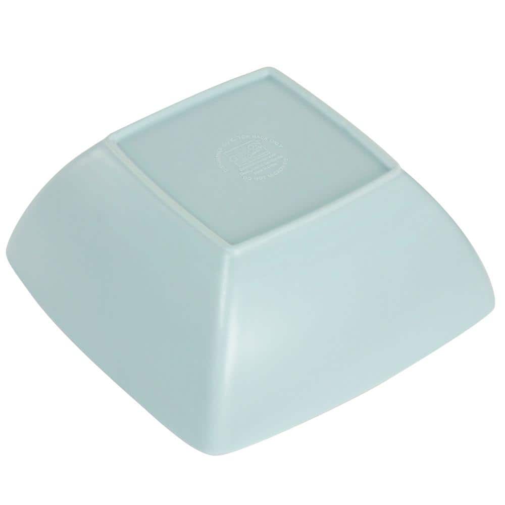 Mint Square Melamine Dinnerware Set, Service for 4