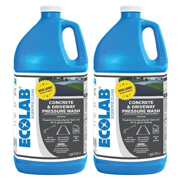 1 Gal. Outdoor Concrete and Driveway Pressure Wash Construction Grade Concentrate Cleaner (2-Pack)