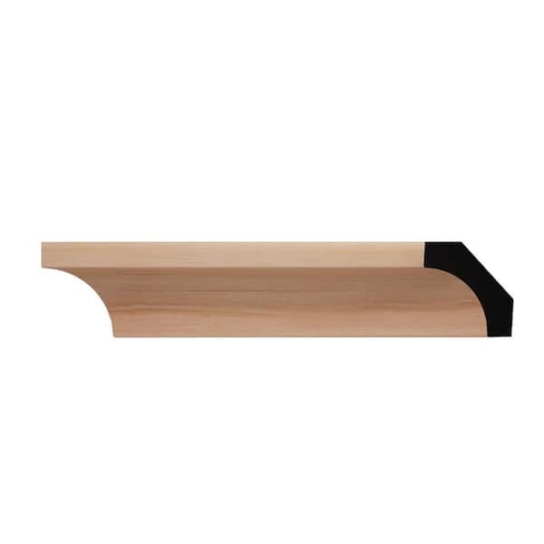 Ekena Millwork WM86 1.19 in. D x 1.19 in. W x 6 in. L Wood (Cherry) Crown Moulding Sample