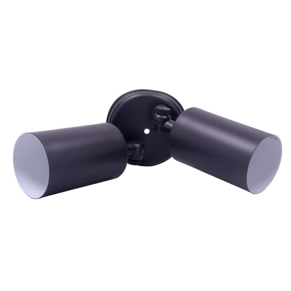 Black Double Cylinder Adjustable Outdoor Flood Light