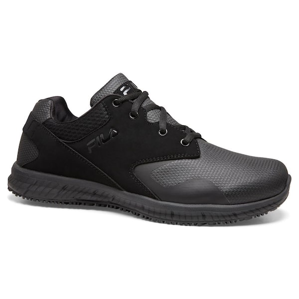 Onrustig alleen Ik heb het erkend Fila Men's Memory Layers Slip Resistant Athletic Shoes - Soft Toe - BLACK  Size 8(M) 1LM00159 - The Home Depot