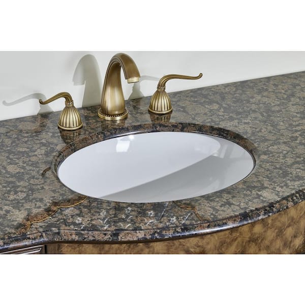 Reginald 48 in. W x 22 in. D x 36 in. H Single Sink Vanity in Antique Brown with Baltic Brown Granite Top