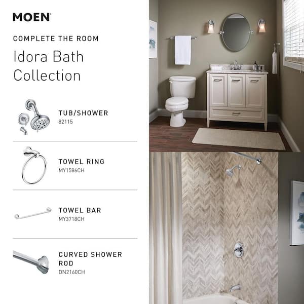 MOEN Idora 4 in. Centerset 2-Handle Bathroom Faucet in Chrome