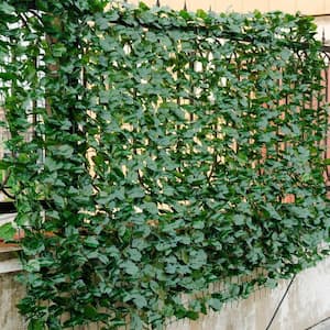 Indoor/Outdoor PE Artificial Privacy Fence Hedges in Green