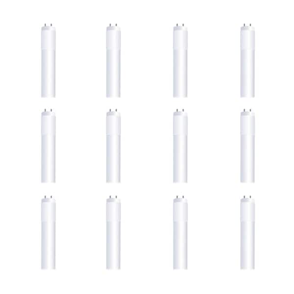 Feit Electric 14-Watt 4 ft. T8/T12 G13 Type A Plug and Play Linear LED Tube Light Bulb, Warm White 3000K (12-Pack)