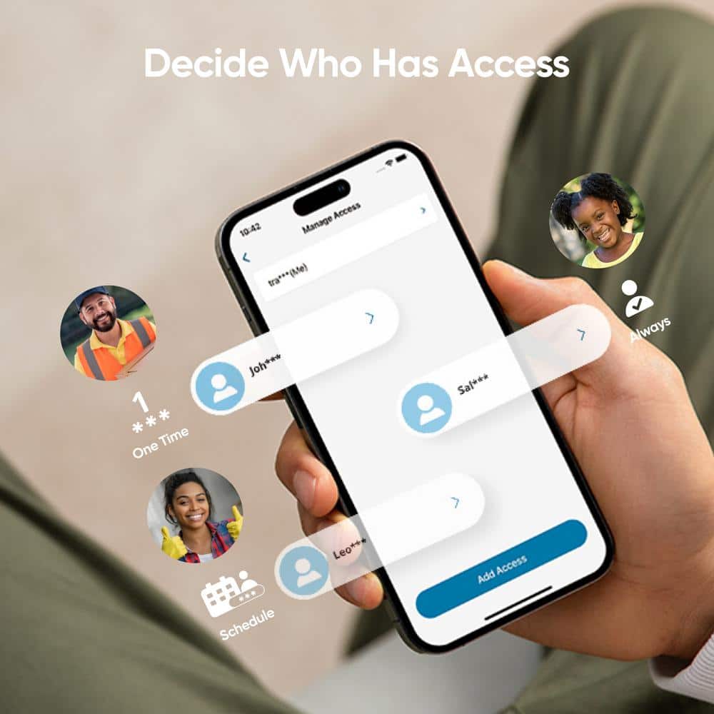 Satin Nickel Wi-Fi Smart Lock with Keypad and App Control