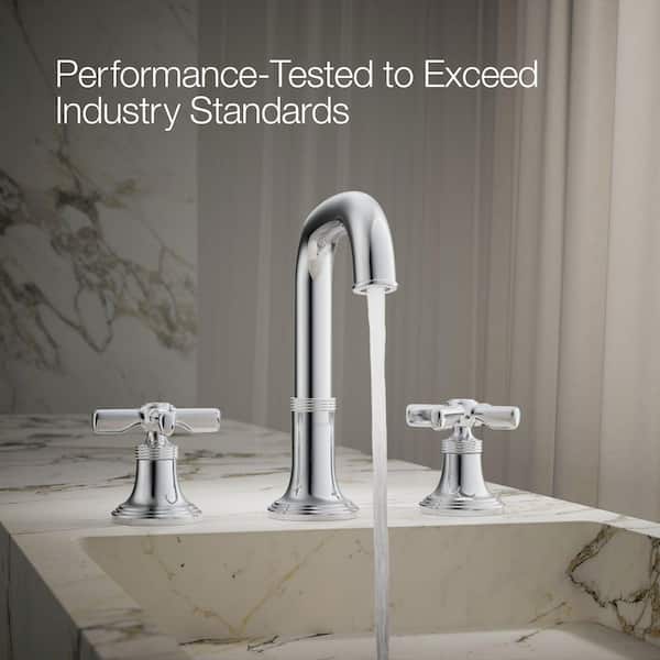 KOHLER Paces 8 in. Widespread Double Handle Bathroom Faucet with