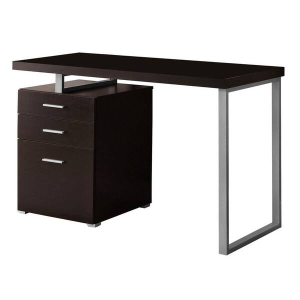 Monarch Specialties 24 in. Cappuccino Left/Right Facing Modern Office Computer Desk
