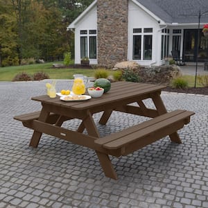 Highwood Hometown Saddle Rectangular Plastic Picnic Table Saddle