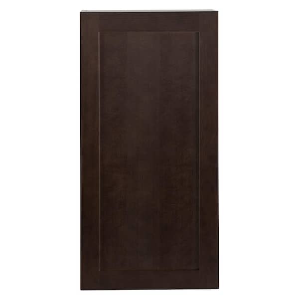 Hampton Bay Edson Shaker Assembled 18x36x12.5 in. Wall Cabinet in Dusk