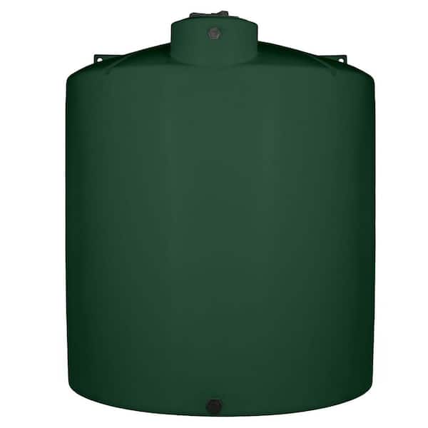 3000 Gal. Dark Green Polyethylene Vertical Water Storage Tank