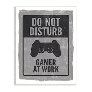 "Don't Disturb Gamer Video Game Controller" by Lux Plus Me Designs Unframed Fantasy Wood Wall Art Print 13 in. x 19 in.