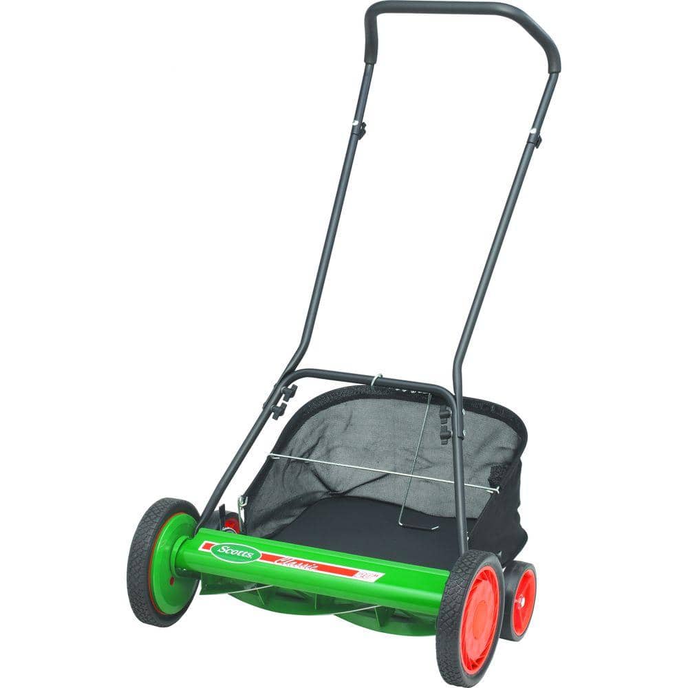 Reviews for Scotts 20 in. Manual Walk Behind Reel Lawn Mower, Includes Grass  Catcher