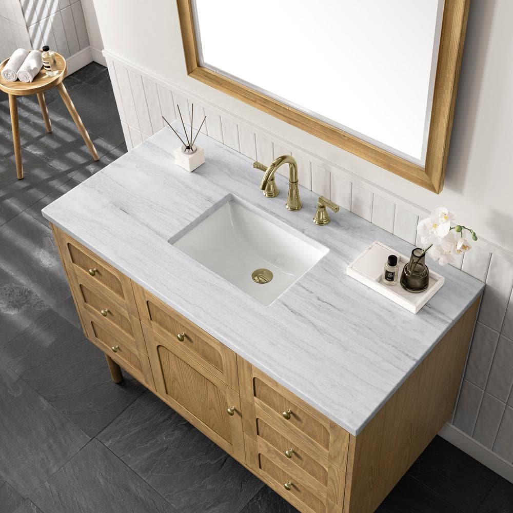 Laurent 48" Light Natural Oak Single Vanity Base