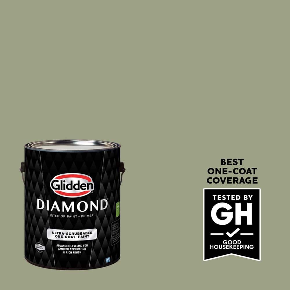 Glidden Diamond 1 gal. PPG1126-5 Zebra Grass Satin Interior Paint