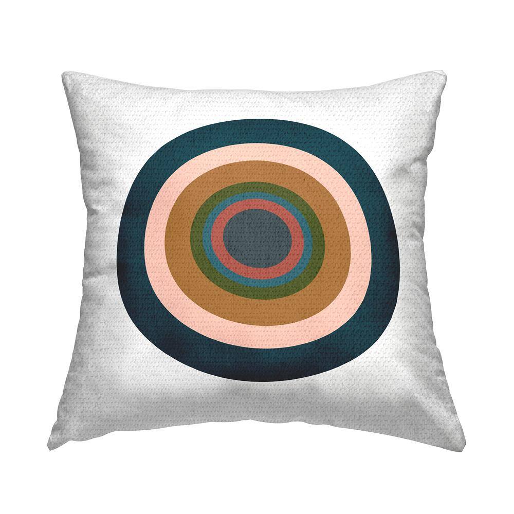 Boho Circle Pattern Multi-Color Square Outdoor Throw Pillow price history on PriceWatchPro