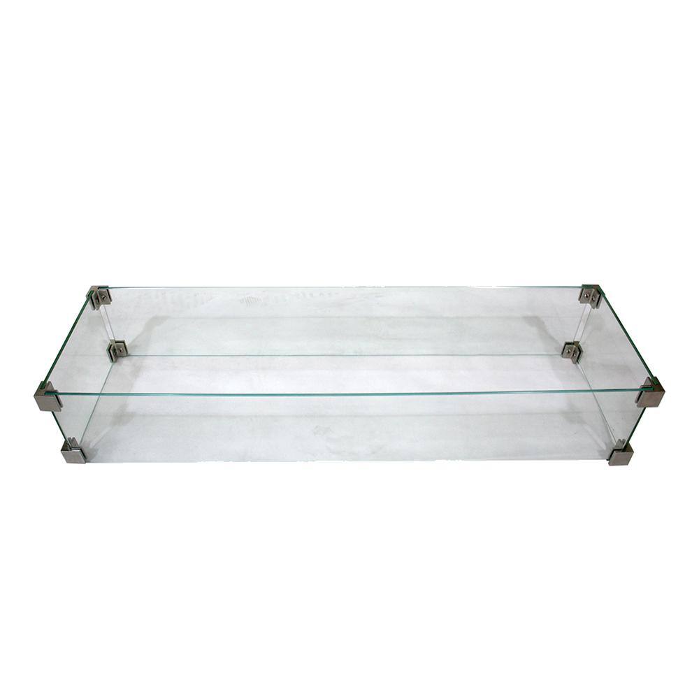 Hampton 43 in. Fire Pit Windscreen