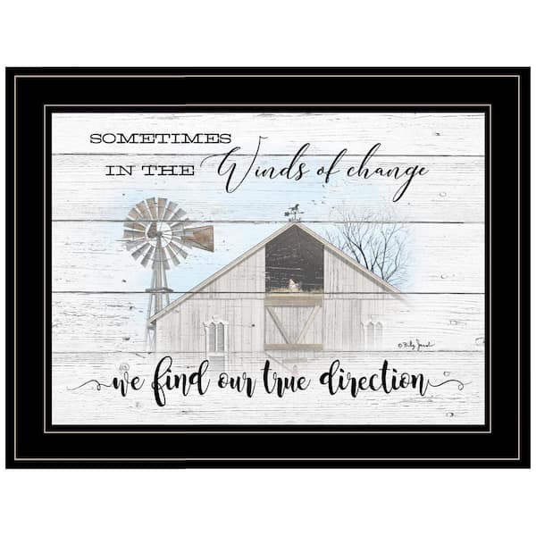 HomeRoots Charlie Winds of Change 1-Piece Framed Wall Art 15 in. x 19 in.