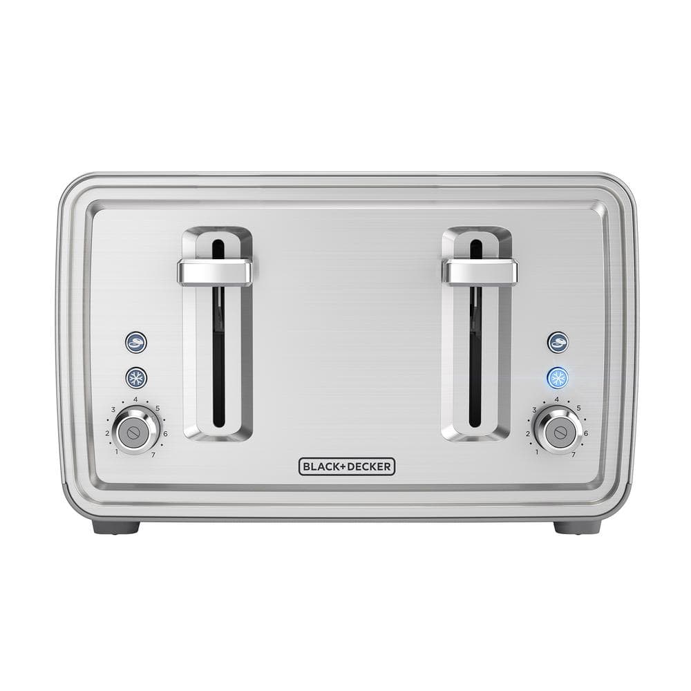 BLACK DECKER 4-Slice Stainless Steel Toaster