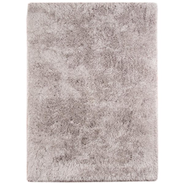 Amer Rugs Metro 5 ft. X 8 ft. Light Gray Solid Color Area Rug