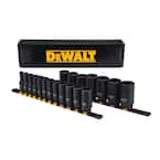 DEWALT 1/2 in. Drive SAE Deep Impact Socket Set (19-Piece