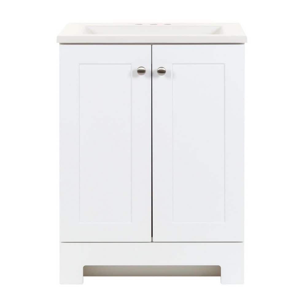 Glacier Bay 24 in. W x 19 in. D x 33 in. H Single Sink Freestanding