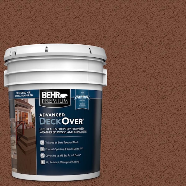5 gal. #SC-142 Cappuccino Textured Solid Color Exterior Wood and Concrete Coating