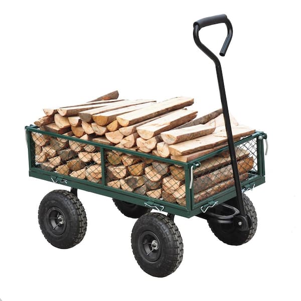 54.13'' H x 39.5'' W Utility Cart with Wheels