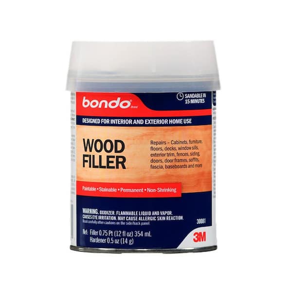 3m Bondo 12 Fl Oz Wood Filler 30081 The Home Depot
