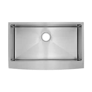 Rivage 33 in. x 21 in. Stainless Steel, Single Basin, Farmhouse Kitchen Sink with Apron