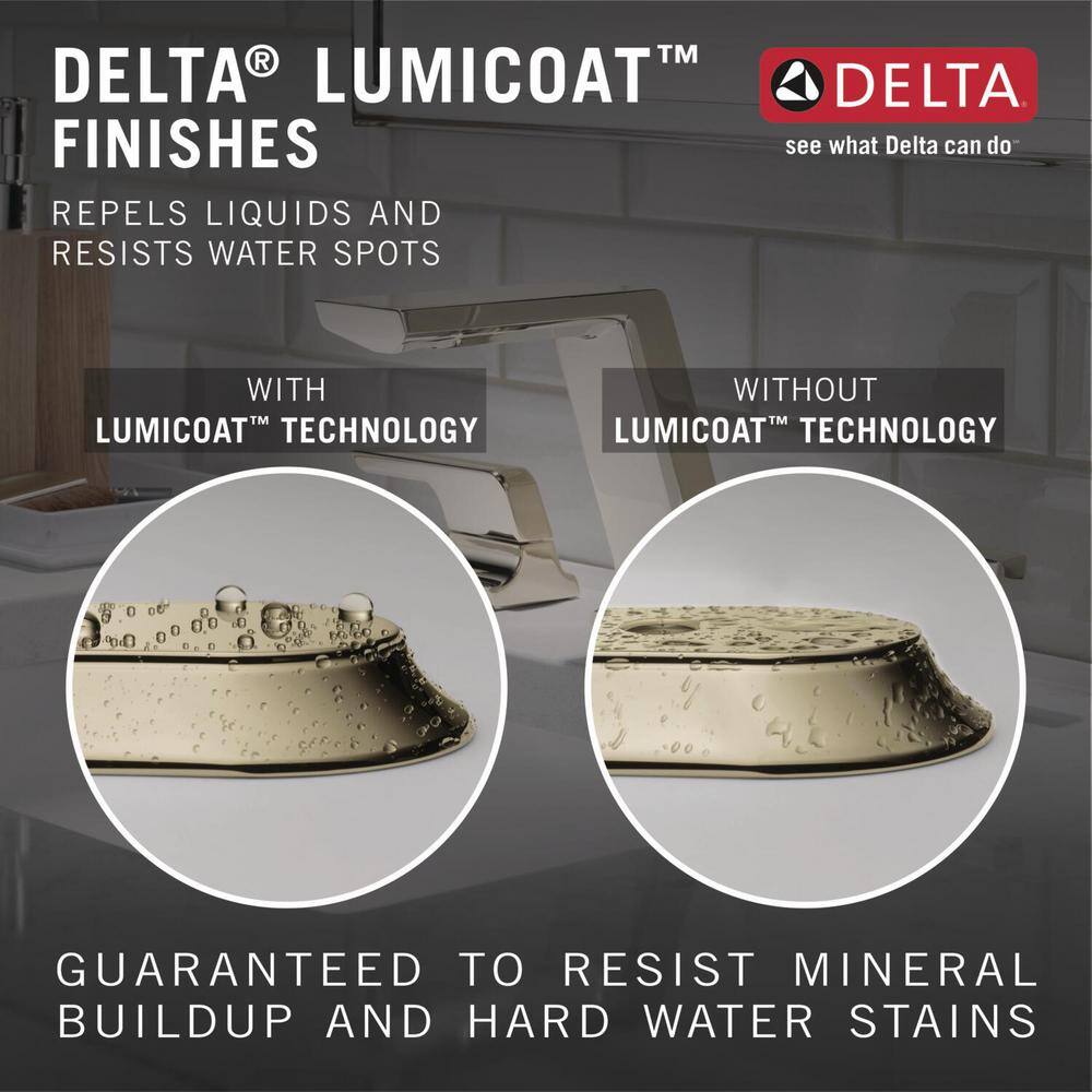 Lumicoat Polished Nickel Widespread Bathroom Faucet