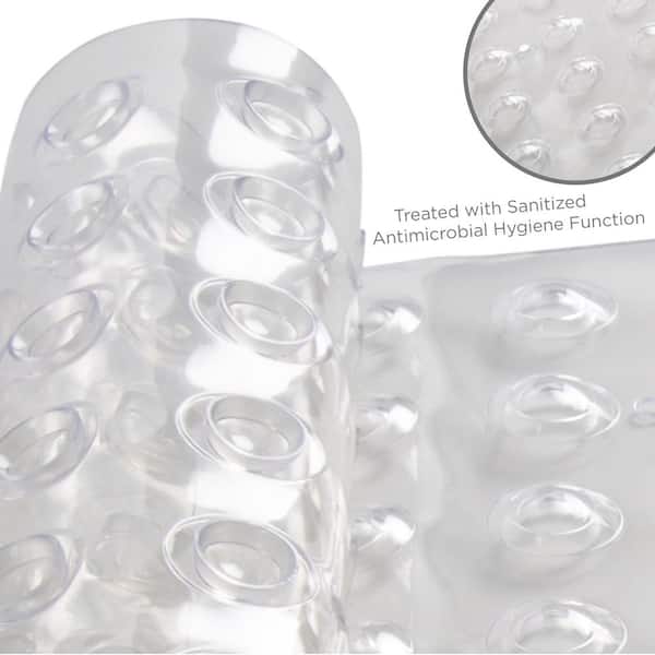 Sanitized PVC Bath Mat - Mildew Resistant, 15.5x27.5, 12 per case