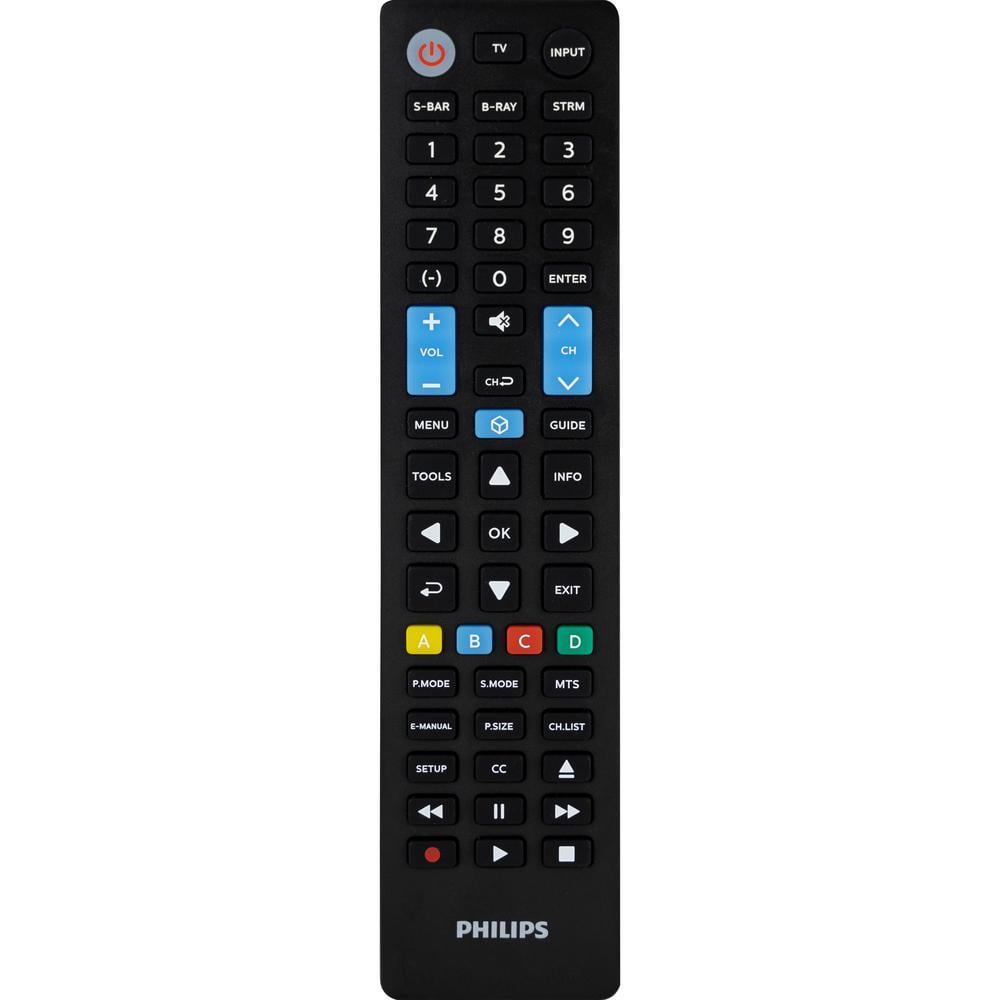 Philips 4-Device Samsung Replacement Universal TV Remote Control in Black -  SRP4319S/27