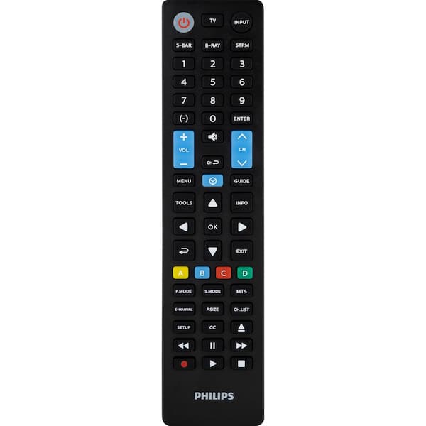 Philips 4-Device Samsung Replacement Universal TV Remote Control in Black
