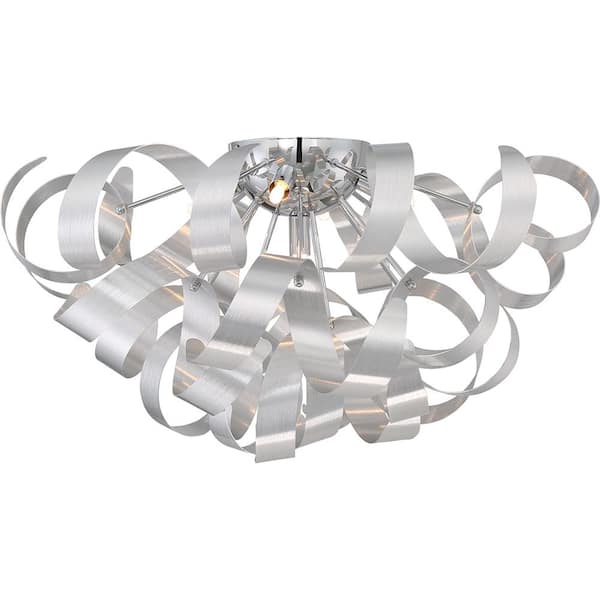 Quoizel Ribbons 22 in. 5-Light Millenia Flush Mount